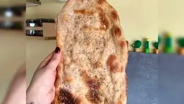 طرز تهیه نان سنگک در خانکی بدون سنگ 
