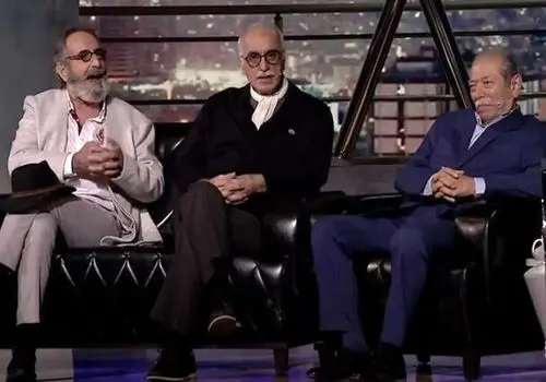 خاطره بامزخ فرهاد آئیش با آقای نصیریان/ویدیو 