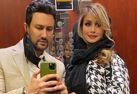 عکس عاشقانه‌ سپیده بزمی پور برای تولدشاهرخ استخری