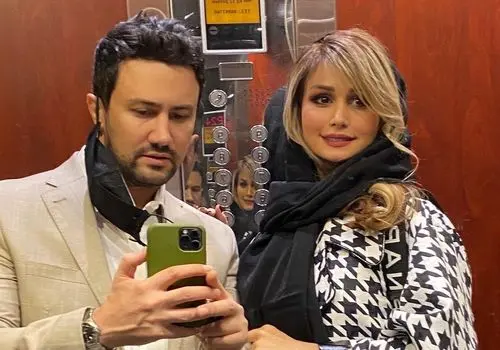 عکس عاشقانه‌ سپیده بزمی پور برای تولدشاهرخ استخری