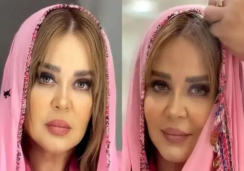 عروس شدن بهاره رهنما در پشت صحنه فیلم جدیدش/ویدیو 