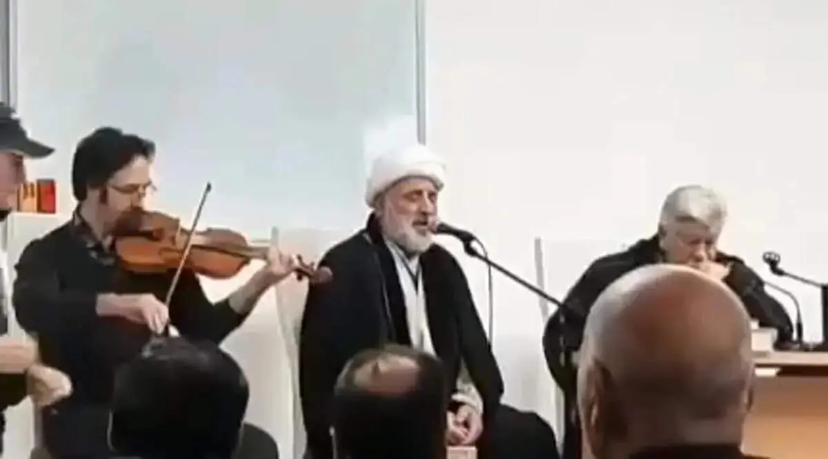کنسرت یک روحانی با ویولن در ایران! + فیلم