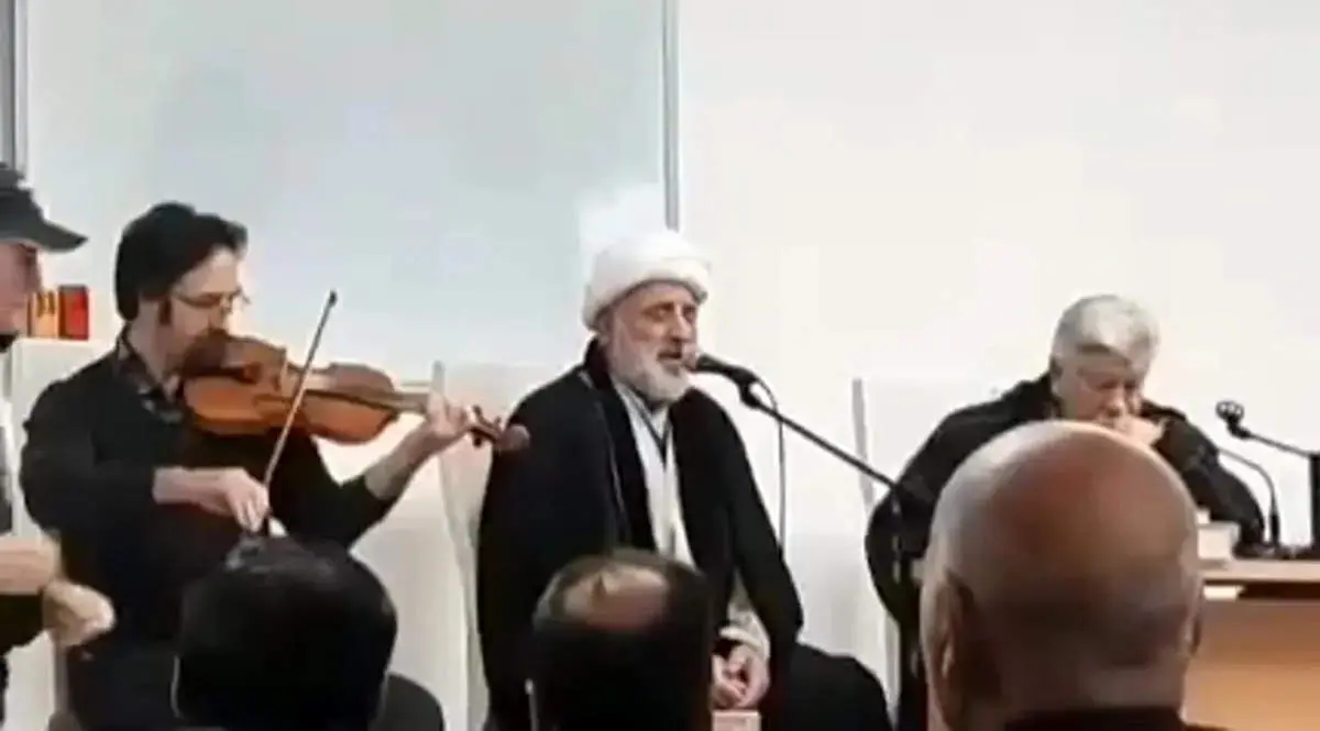 کنسرت یک روحانی با ویولن در ایران! + فیلم
