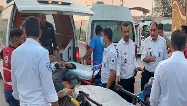 مصدومان تصادف مسیر نجف_کربلا به ایران منتقل شدند
