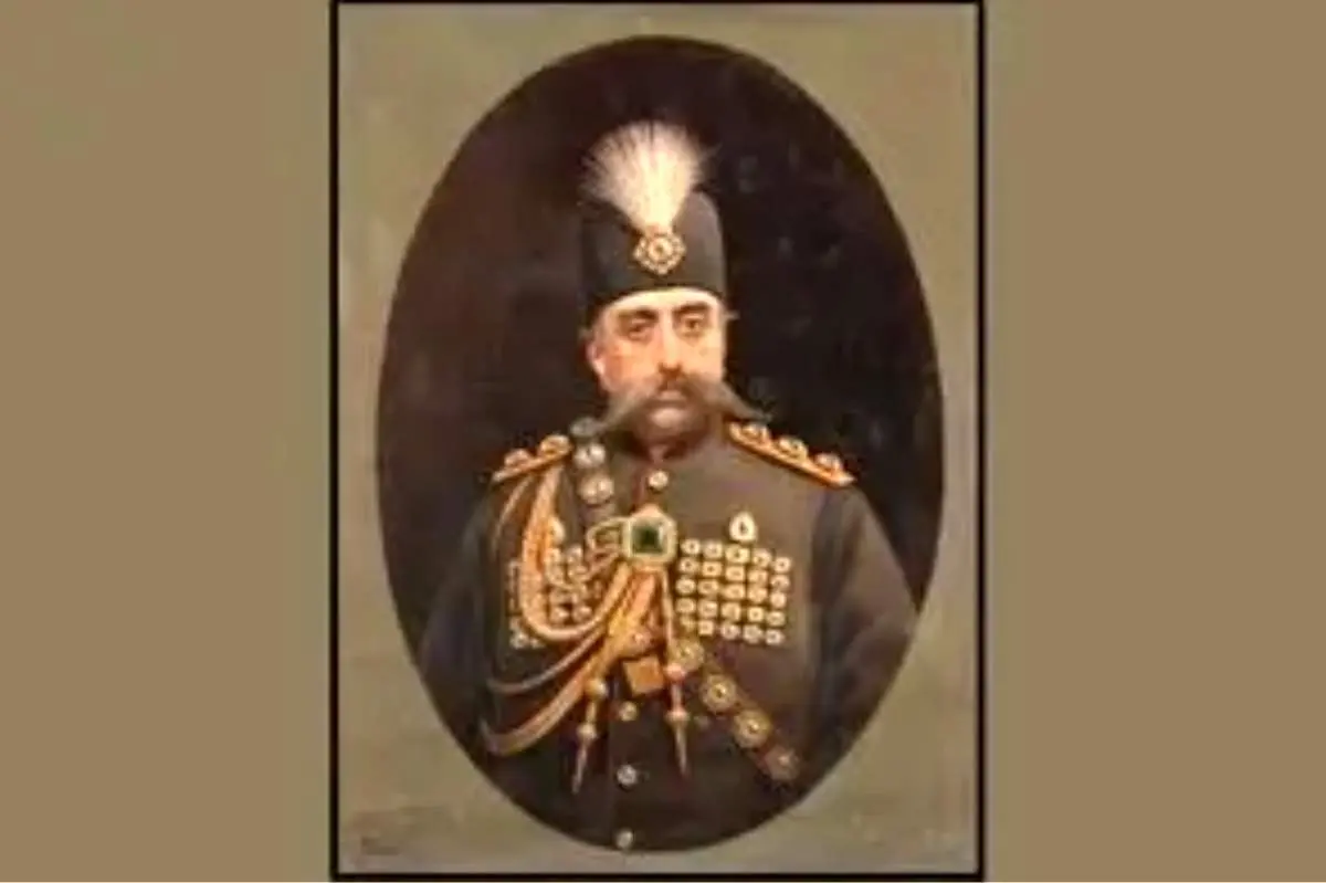 منظره برفی کاخ گلستان در زمان مظفرالدین‌شاه