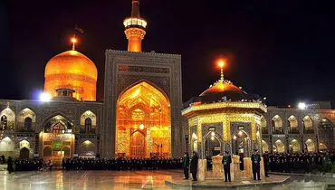 تصویر قدیمی از مراسم عزاداری عاشورا در حرم مطهر رضوی