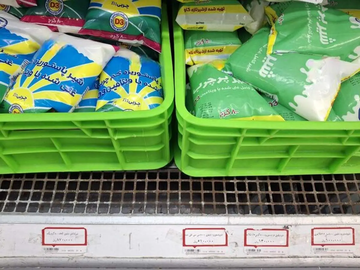 شوک تازه در بازار لنیات؛ قیمت شیر نایلونی نجومی شد 