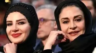 قاب دوست‌داشتنی ملیکا و مریلا زارعی در یک کافه