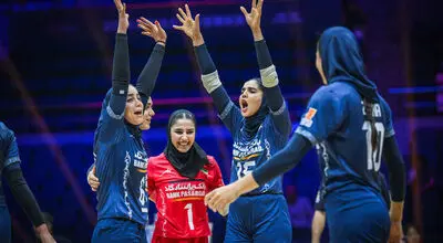 برد زنان والیبال ایران در قهرمانی آسیا با ثبت رکوردی تاریخی