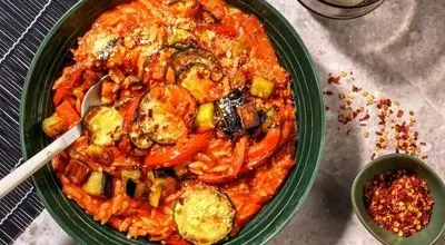 شام امشب با من: لقمه مرغ و بادمجان و کدو؛ راه‌حلی سریع و خوشمزه برای شام!