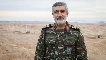 خط و نشان سردار حاجی زاده برای این ناو آمریکایی+فیلم