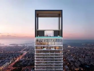 بلندترین استخر روباز جهان در برج جدید ترامپ در دبی/تصاویر