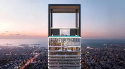 بلندترین استخر روباز جهان در برج جدید ترامپ در دبی/تصاویر