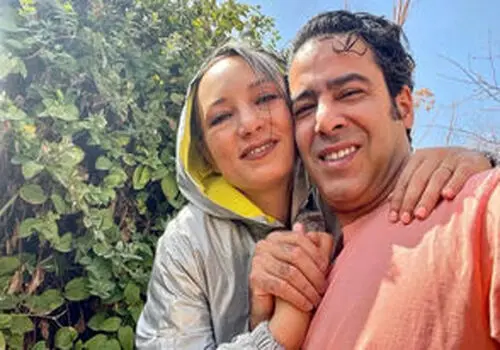طبیعتگردی سحر ولدبیگی با همسرش+ فیلم
