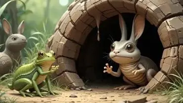 قصه کودکانه حیوانی که ببر و فیل و کرگدن را ترساند
