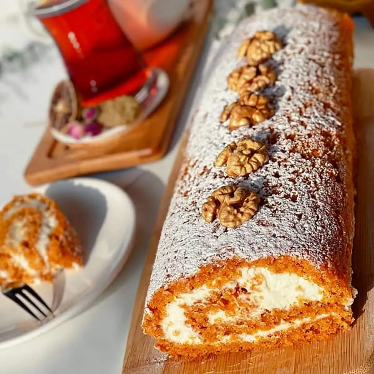 طرز تهیه رولت کدو حلوایی خوشمزه و خاص
