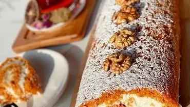 طرز تهیه رولت کدو حلوایی خوشمزه و خاص
