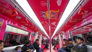  فناوری جالب روی شیشه خط مترو چین+ فیلم