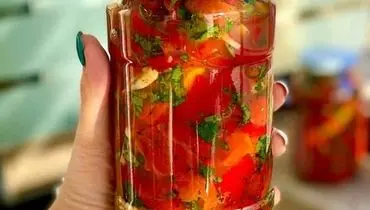 آموزش تهیه ترشی خوش‌طعم فلفل شیرین کبابی