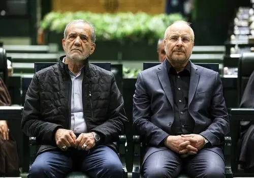عکسی از پزشکیان و قالیباف در جلسه شورای عالی انقلاب فرهنگی سوژه شد