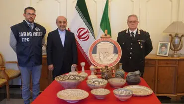 13 اثر باستانی کشف‌شده در ایتالیا به ایران برگشت