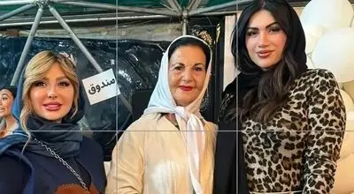  نیوشا ضیغمی با پوری بنایی در بازارچه خیریه خانه فرشتگان+عکس 