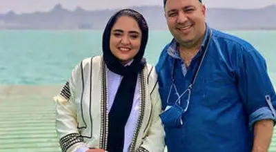 قاب یادگاری نرگس محمدی و همسرش با ستاره فوتبال جهان!