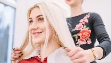 ترفندی برای زرد نشدن موها بعد دکلره
